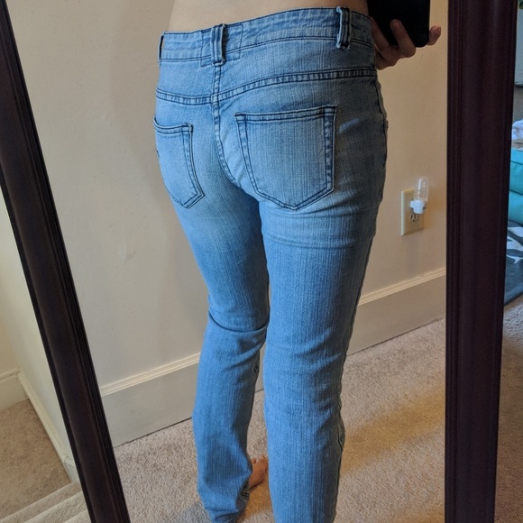 American Rag CIE faded straight/skinny jean sz1 - Picture 5 of 6